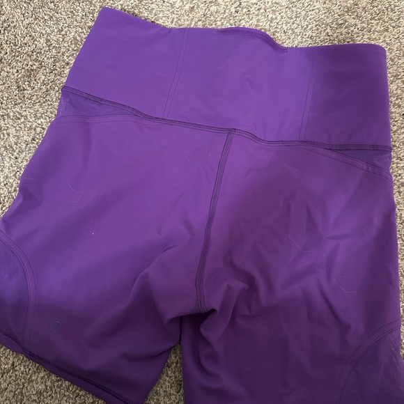 NWT size 10 Lululemon Wunder Train Mesh Panel HR Short 6" - Picture 3 of 3